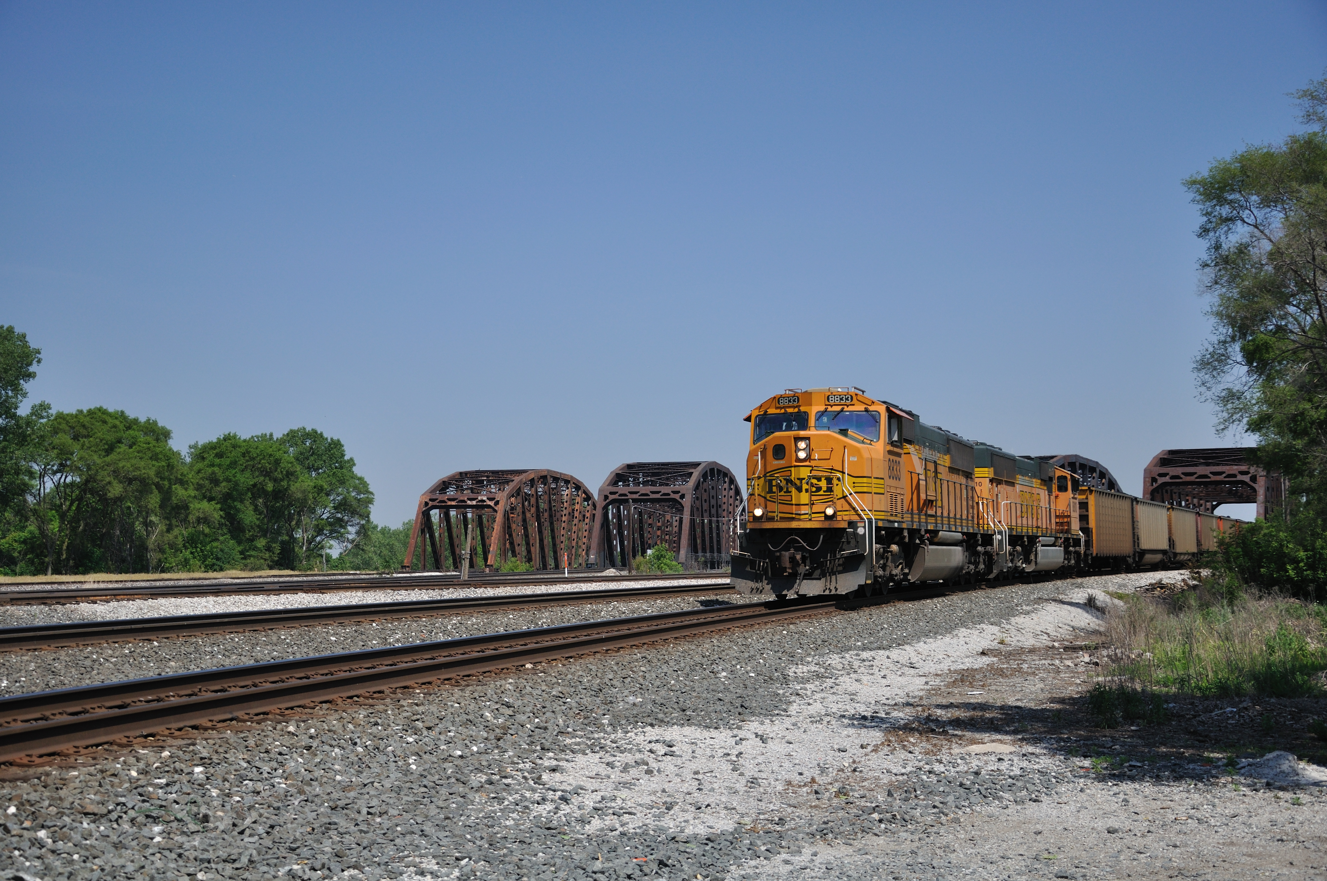 BNSF Coal Train in Blue Island, Illinois