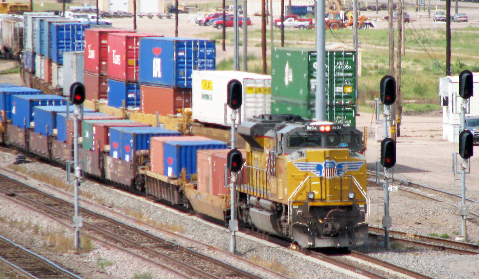Union Pacific Railroad # 8604 diesel locomotive (Bailey Yard, North Platte, Nebraska, USA)