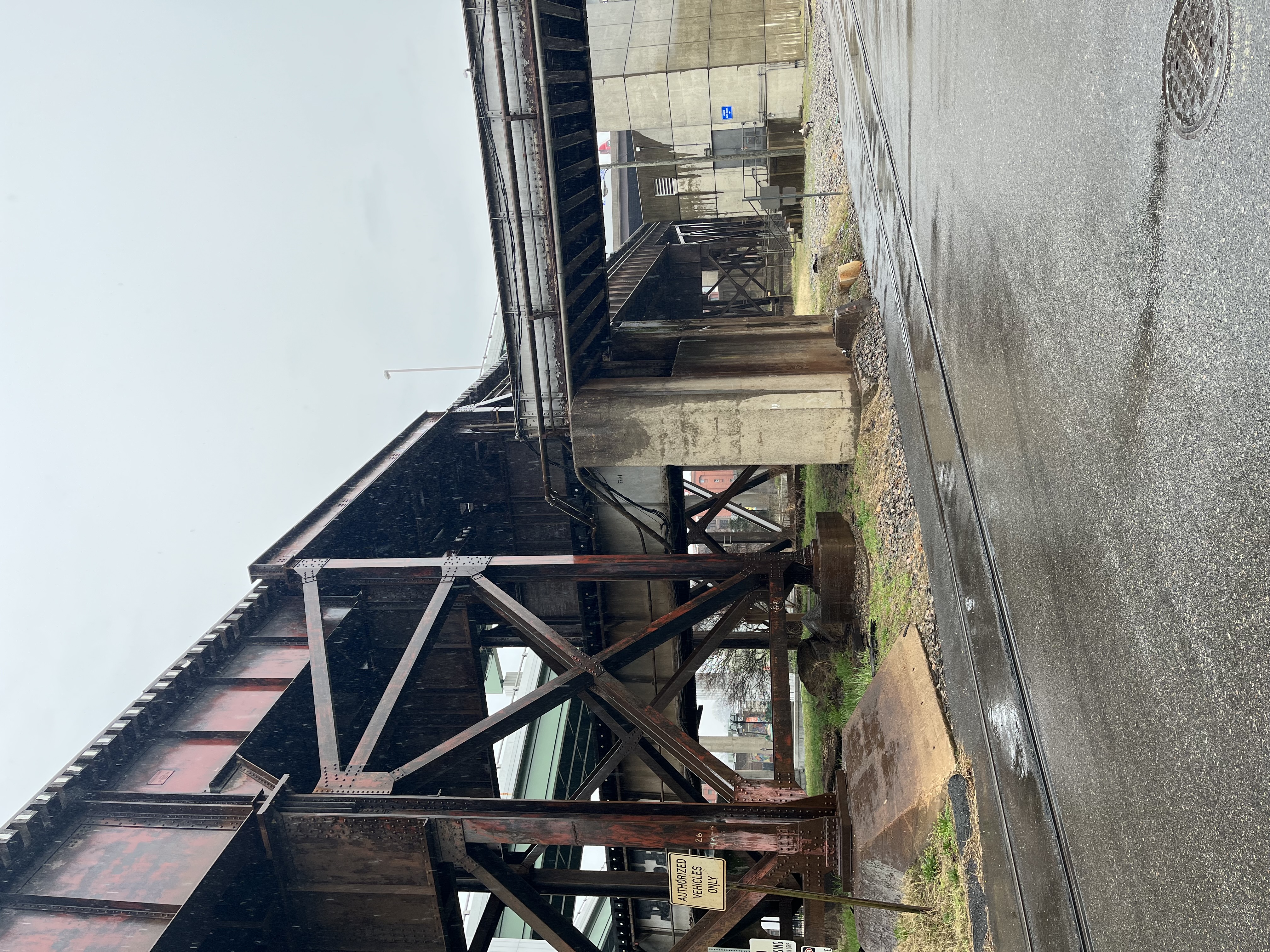 Triple Crossing on a rainy day