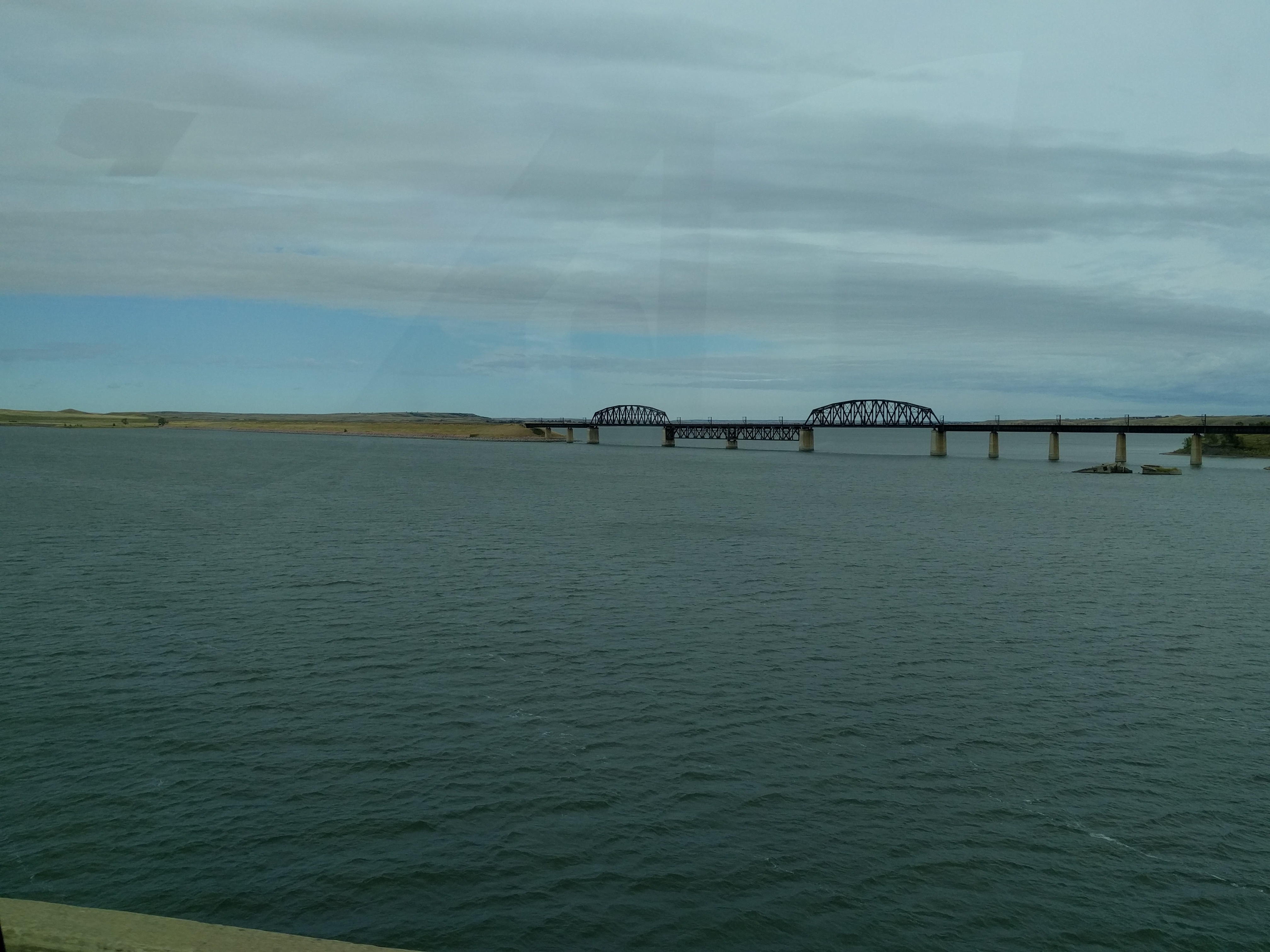 Train bridge over Missouri River, Mobridge, SD