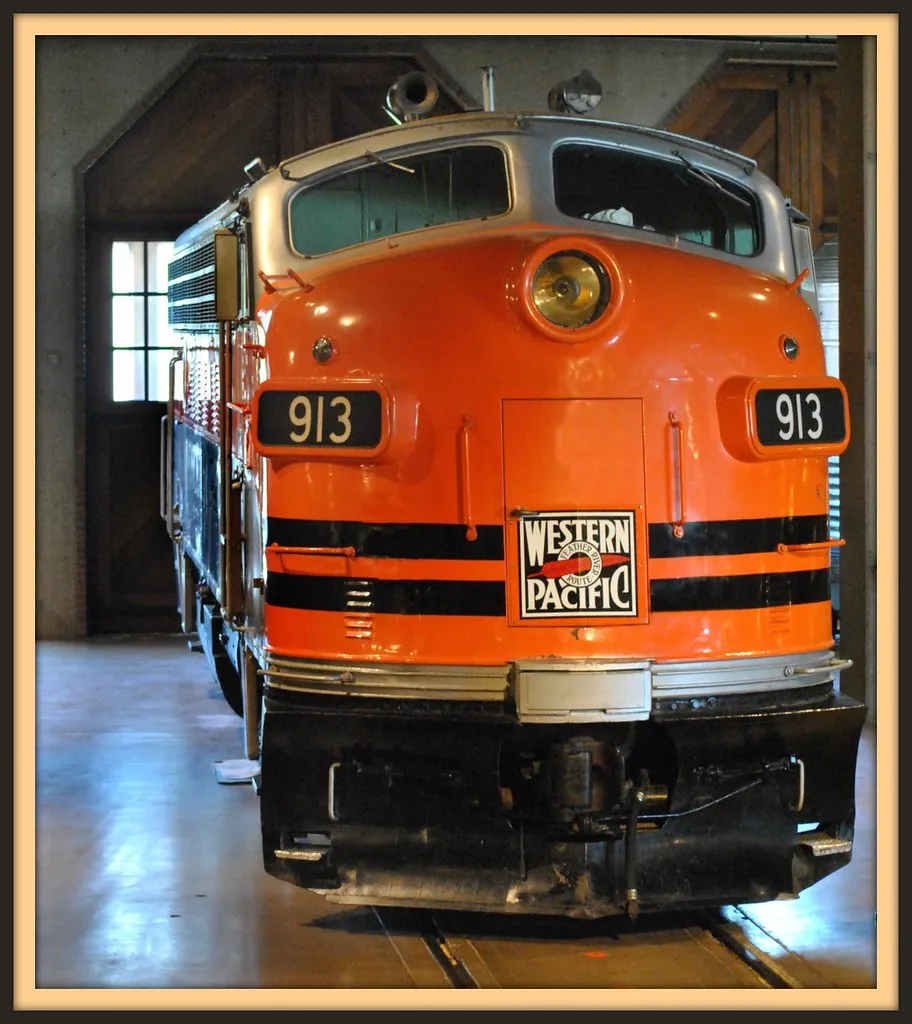 Western Pacific #913 At Sacramento  Museum.