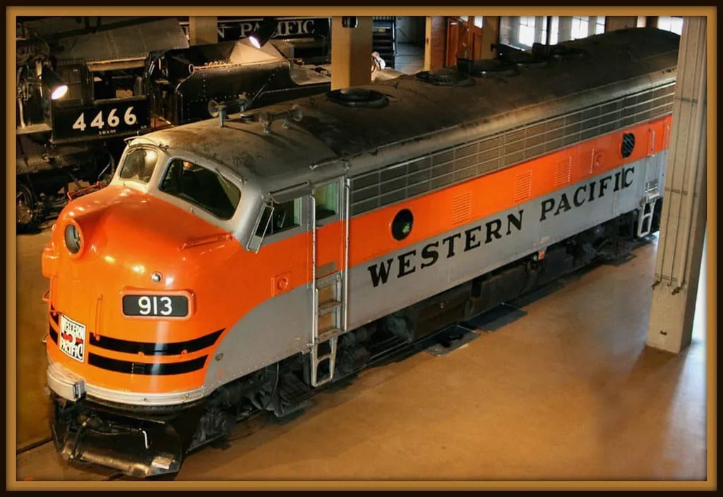 Western Pacific #913 @  California State Railroad Museum - 2 Images