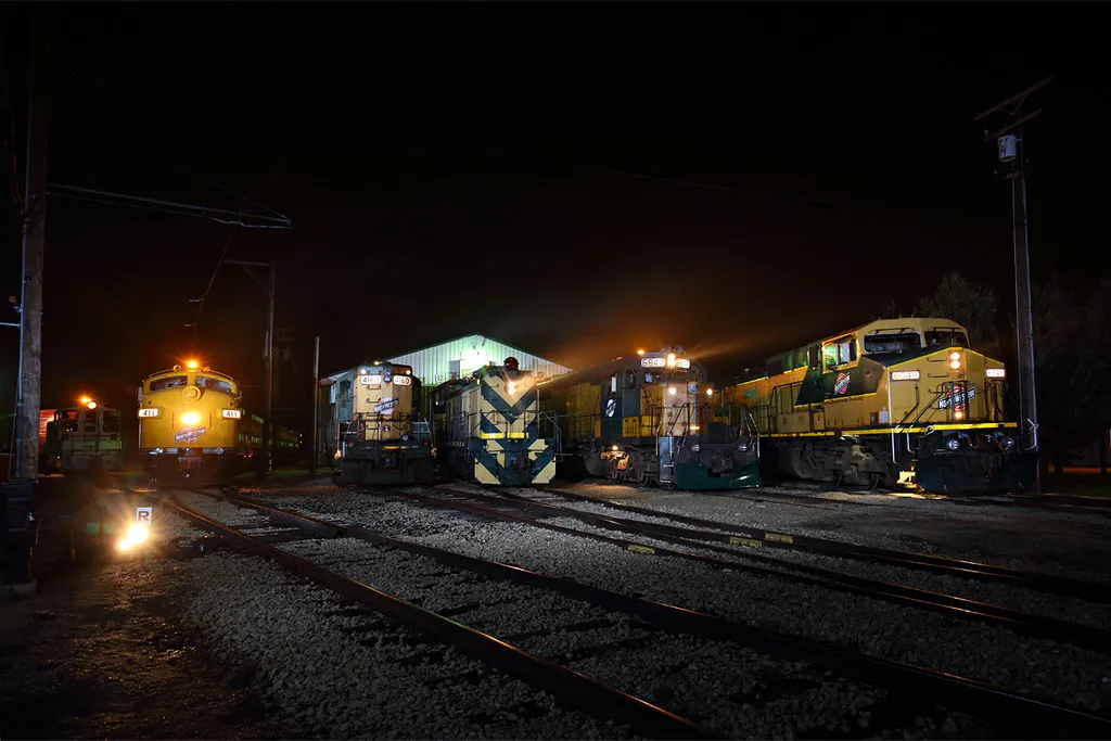 C&NW Night Photos at IRM