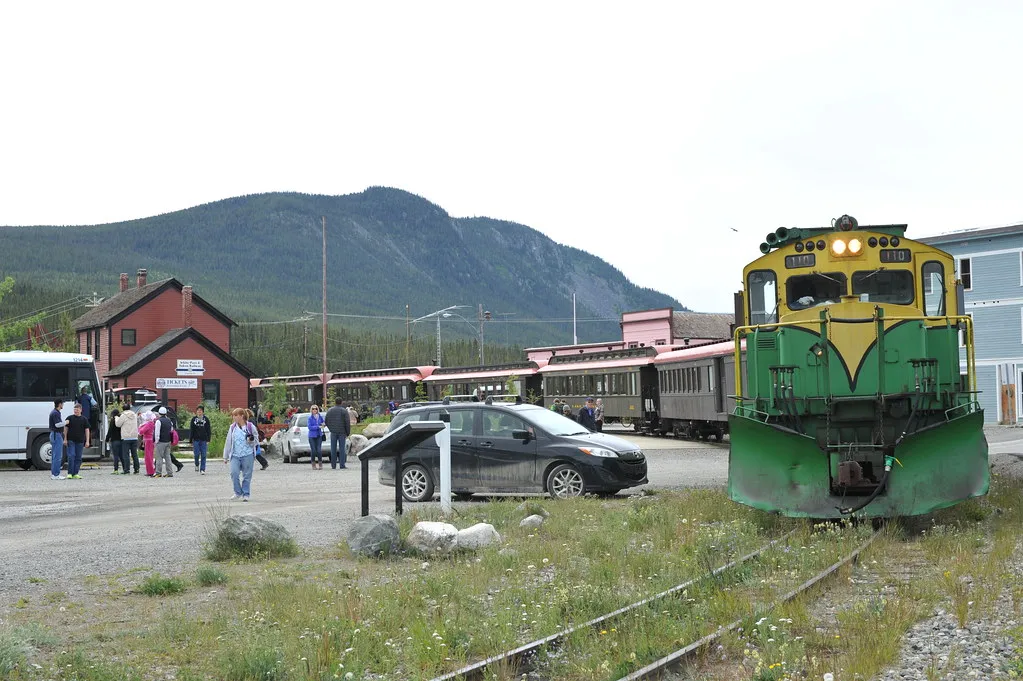 White Pass & Yukon Railroad at Carcross Station