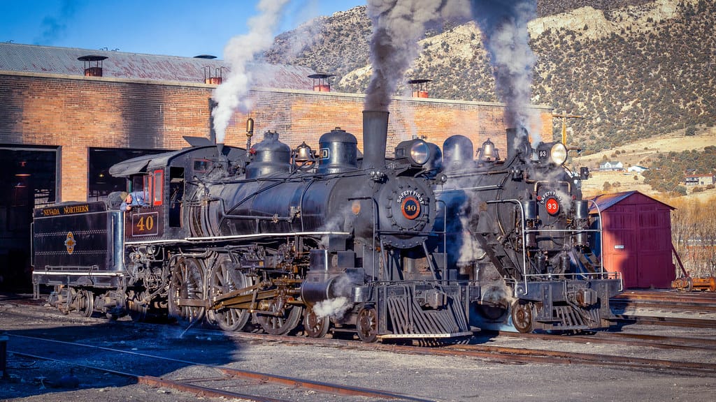 Nevada Northern Locomotives 40 & 93