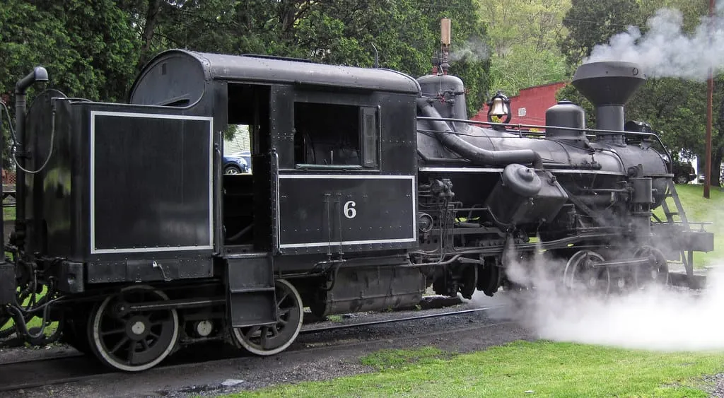 Cass Scenic Railroad # 6 steam locomotive (Heisler 3-truck) 8