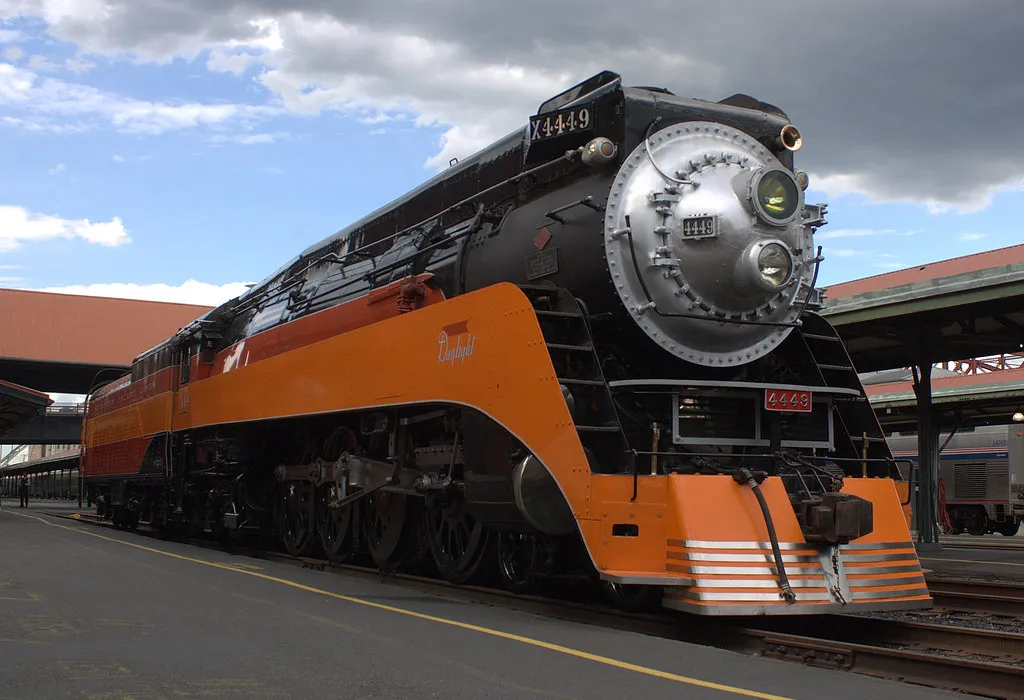 Steam train SP&S 4449  in Portland, Oregon, 2010, Union Station