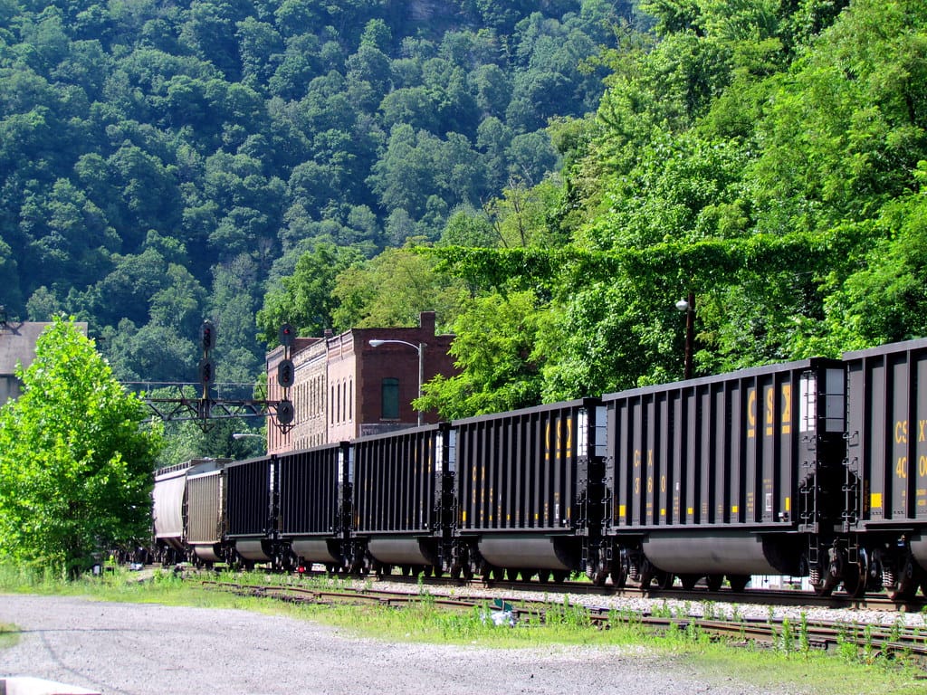 Train Coal town New River Gorge Thurmond WV 8480